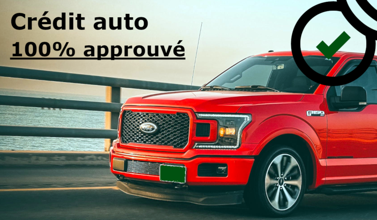 Crédit auto 100% approuvé au Québec